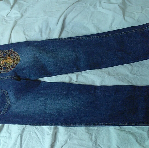 BABY PHAT GIRLS VINTAGE JEANS SIZE 8 - Picture 6 of 8